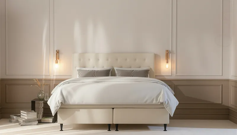 Hilton Plus Sängpaket 160x200 cm - Ljusbeige - Möbler - Sovrum - Sängar - Komplett Sängpaket