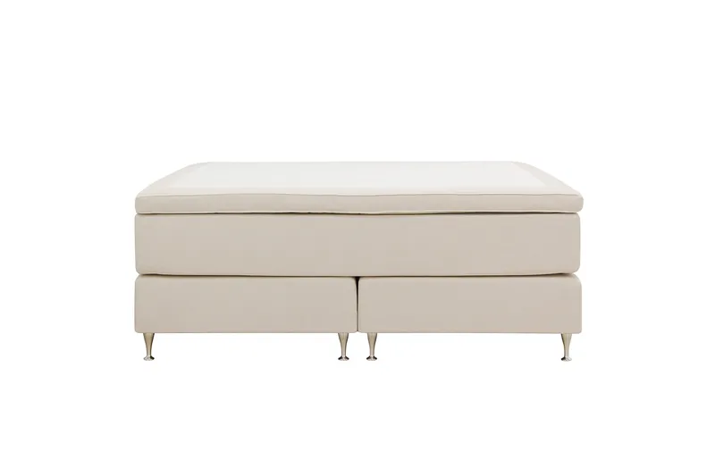 Hilton Premium Kontinentalsäng 160x200 cm, Ljusbeige Tyg