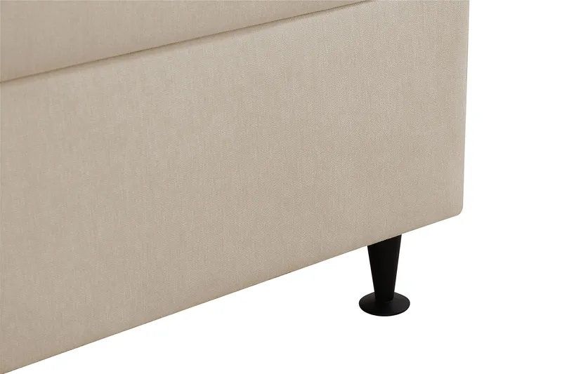 Hilton Plus Komplett Sängpaket med Förvaring 160x200 cm - Beige - Möbler - Sovrum - Sängar - Kontinentalsängar