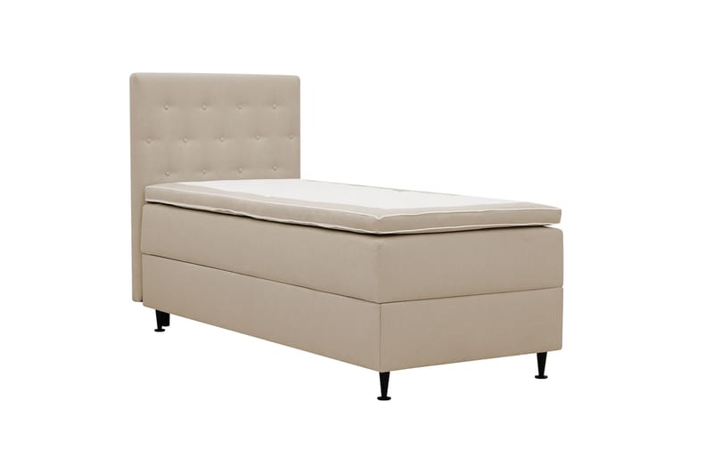 Hilton Plus Komplett Sängpaket med Förvaring 90x200 cm - Beige - Möbler - Sovrum - Sängar - Kontinentalsängar