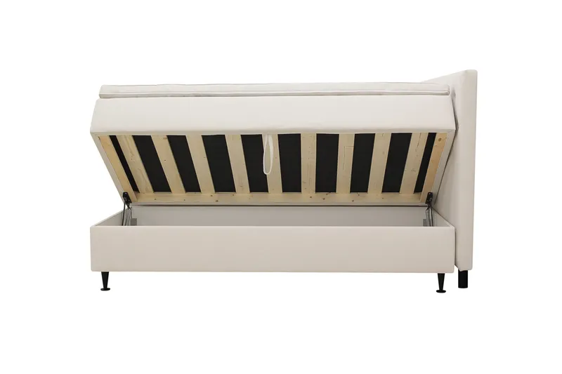 Hilton Plus Komplett Sängpaket med Förvaring 180x200 cm - Ljusbeige - Möbler - Sovrum - Sängar - Kontinentalsängar