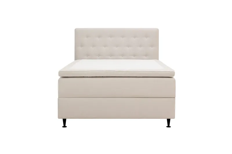 Hilton Plus Komplett Sängpaket med Förvaring 120x200 cm, Ljusbeige