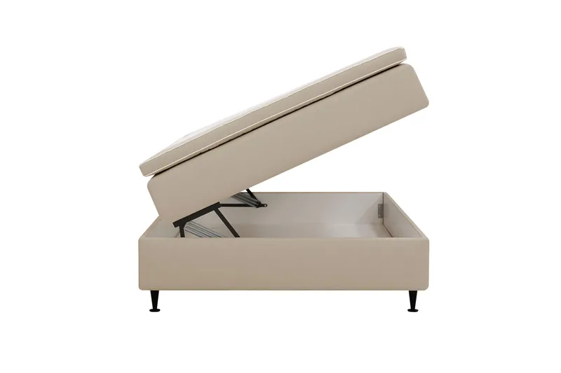 Hilton Plus Kontinentalsäng med Förvaring 120x200 cm - Beige - Möbler - Sovrum - Sängar - Kontinentalsängar