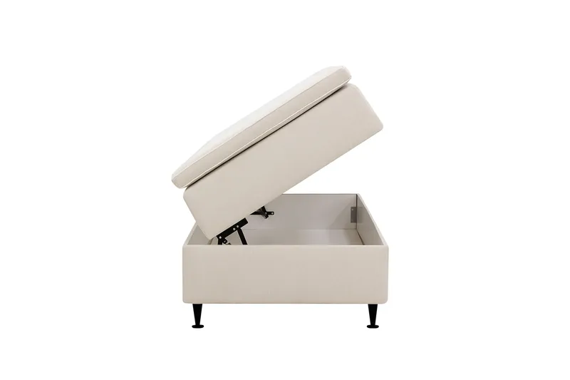 Hilton Plus Kontinentalsäng med Förvaring 90x200 cm - Ljusbeige - Möbler - Sovrum - Sängar - Kontinentalsängar