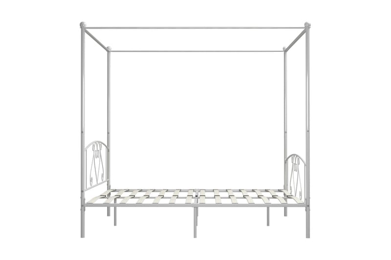 Himmelsäng vit metall 180x200 cm - Vit - Möbler - Sovrum - Sängar - Himmelsäng