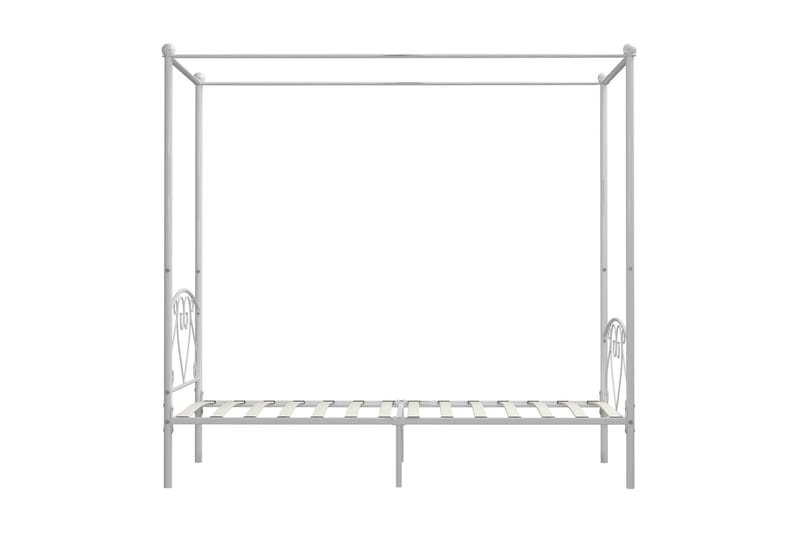 Himmelsäng vit metall 90x200 cm - Vit - Möbler - Sovrum - Sängar - Himmelsäng
