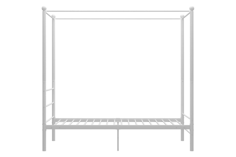 Himmelsäng vit metall 90x200 cm - Vit - Möbler - Sovrum - Sängar - Himmelsäng