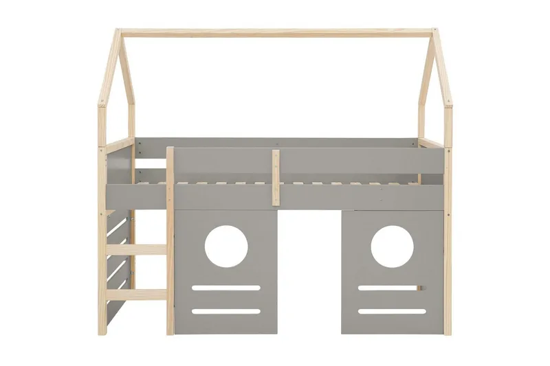 Himmelsäng Square Line med panel Grå - Grå - Möbler - Sovrum - Sängar - Himmelsäng