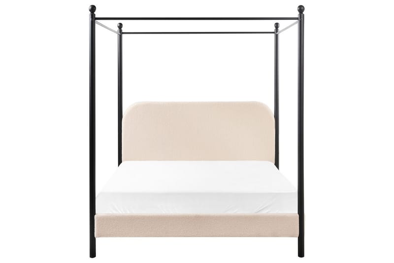 Himmelssäng Dannemois - Beige, svart, 140x200 cm - Möbler - Sovrum - Sängar - Himmelsäng