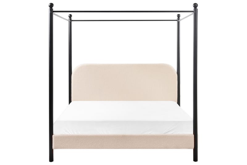 Himmelssäng Dannemois - Beige, svart, 160x200 cm - Möbler - Sovrum - Sängar - Himmelsäng