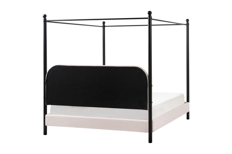 Himmelssäng Dannemois - Beige, svart, 160x200 cm - Möbler - Sovrum - Sängar - Himmelsäng