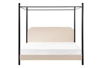 Himmelssäng Dannemois - Beige, svart, 180x200 cm - Möbler - Sovrum - Sängar - Himmelsäng