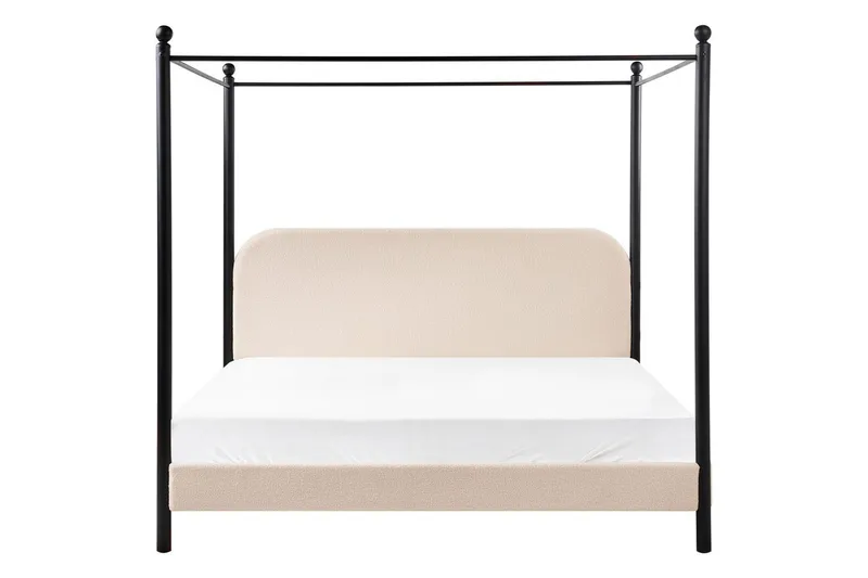 Himmelssäng Dannemois - Beige, svart, 180x200 cm - Möbler - Sovrum - Sängar - Himmelsäng
