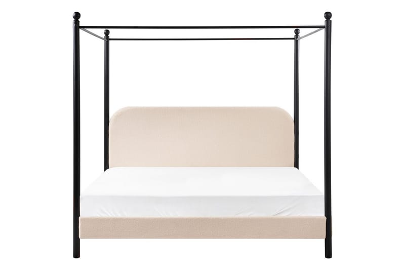 Himmelssäng Dannemois - Beige, svart, 180x200 cm - Möbler - Sovrum - Sängar - Himmelsäng