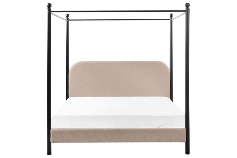 Himmelssäng Dannemois - Taupe, svart, 160x200 cm - Möbler - Sovrum - Sängar - Himmelsäng