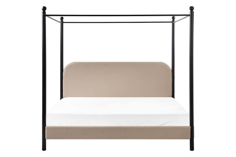 Himmelssäng Dannemois - Taupe, svart, 180x200 cm - Möbler - Sovrum - Sängar - Himmelsäng