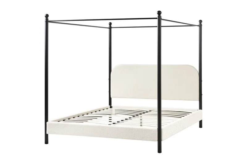 Himmelssäng Dannemois, Vit, Svart, 160x200 cm