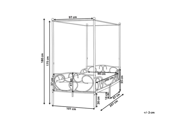 Himmelssäng Sormery - Vit - Möbler - Sovrum - Sängar - Himmelsäng