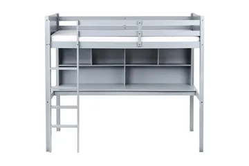 Högsäng med skrivbord Foucamont - Grå - Möbler - Sovrum - Sängar - Våningssängar & loftsängar