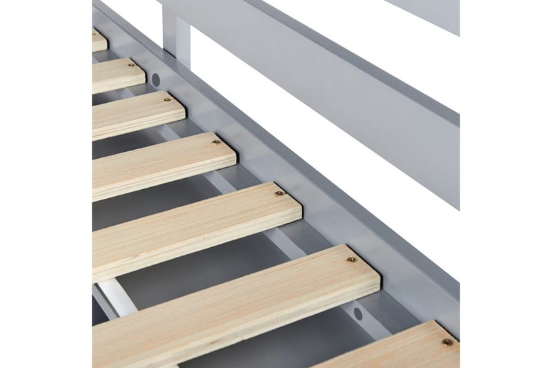 Högsäng med skrivbord Foucamont - Grå - Möbler - Sovrum - Sängar - Våningssängar & loftsängar