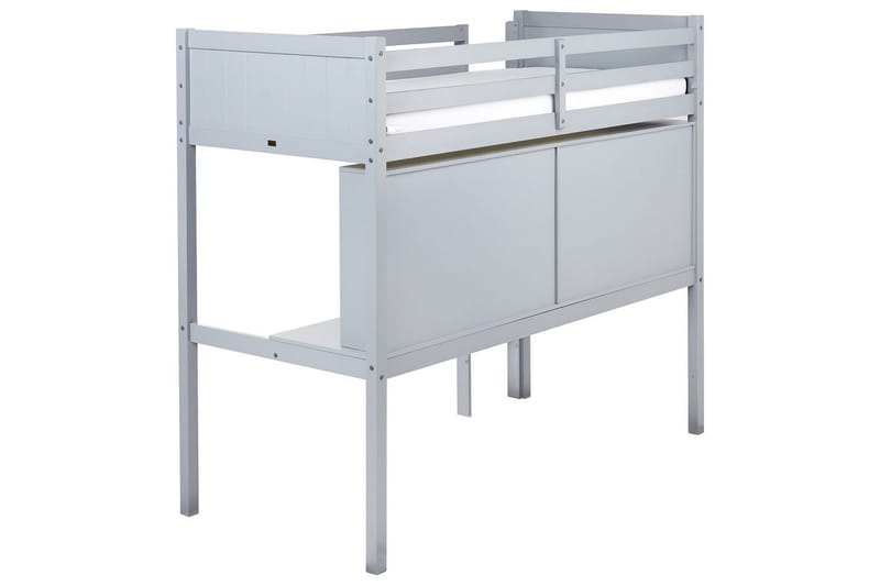 Högsäng med skrivbord Foucamont - Grå - Möbler - Sovrum - Sängar - Våningssängar & loftsängar