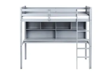 Högsäng med skrivbord Foucamont - Grå - Möbler - Sovrum - Sängar - Våningssängar & loftsängar