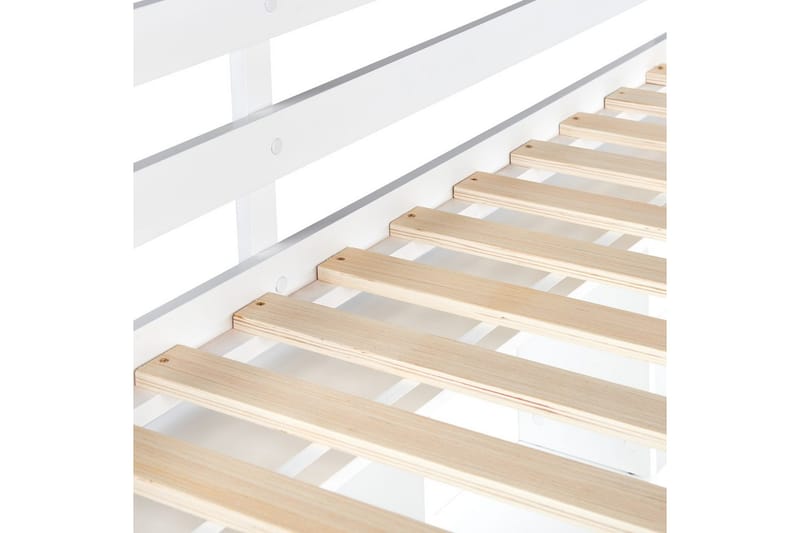 Högsäng med skrivbord Foucamont - Vit - Möbler - Sovrum - Sängar - Våningssängar & loftsängar