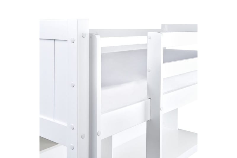 Högsäng med skrivbord Foucamont - Vit - Möbler - Sovrum - Sängar - Våningssängar & loftsängar