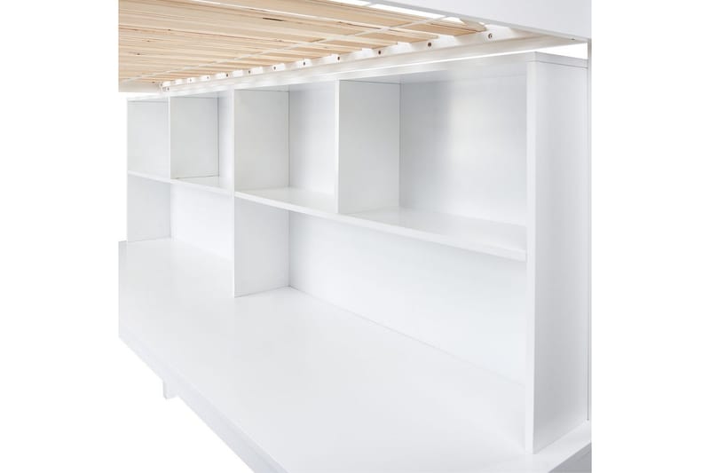 Högsäng med skrivbord Foucamont - Vit - Möbler - Sovrum - Sängar - Våningssängar & loftsängar