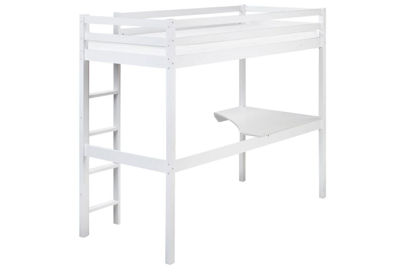 Högsäng med skrivbord Loury - Vit - Möbler - Sovrum - Sängar - Våningssängar & loftsängar