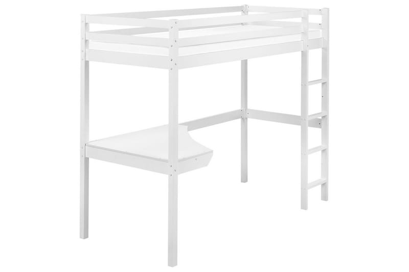 Högsäng med skrivbord Loury - Vit - Möbler - Sovrum - Sängar - Våningssängar & loftsängar