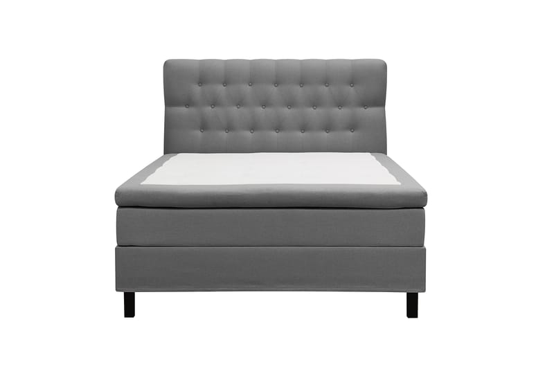 HVILA Classic Komplett Sängpaket 140x200 cm Kontinentalsäng med diamant sänggavel, Grå