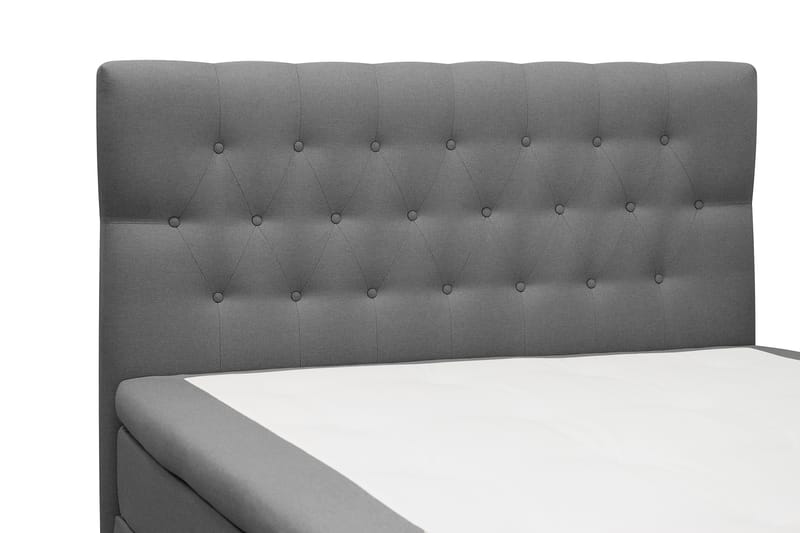 HVILA Classic Komplett Sängpaket 140x200 cm Kontinentalsäng med diamant sänggavel - Grå - Möbler - Sovrum - Sängar - Komplett Sängpaket