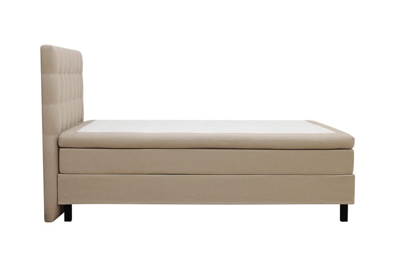 HVILA Classic Komplett Sängpaket 140x200 cm Kontinentalsäng med rutad sänggavel - Beige - Möbler - Sovrum - Sängar - Komplett Sängpaket