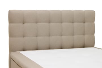 HVILA Classic Komplett Sängpaket 140x200 cm Kontinentalsäng med rutad sänggavel - Beige - Möbler - Sovrum - Sängar - Komplett Sängpaket