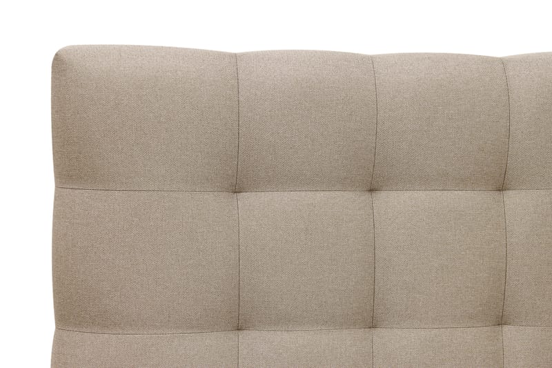 HVILA Classic Komplett Sängpaket 140x200 cm Kontinentalsäng med rutad sänggavel - Beige - Möbler - Sovrum - Sängar - Komplett Sängpaket