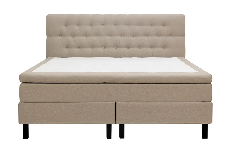 HVILA Classic Komplett Sängpaket 160x200 cm Kontinentalsäng med diamant sänggavel - Beige - Möbler - Sovrum - Sängar - Kontinentalsängar