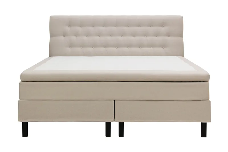 HVILA Classic Komplett Sängpaket 160x200 cm Kontinentalsäng med diamant sänggavel - Beige - Möbler - Sovrum - Sängar - Kontinentalsängar