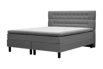 HVILA Classic Komplett Sängpaket 160x200 cm Kontinentalsäng med diamant sänggavel - Grå - Möbler - Sovrum - Sängar - Komplett Sängpaket