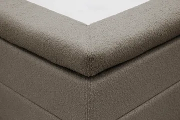 HVILA Classic Komplett Sängpaket 160x200 cm Kontinentalsäng med rutad sänggavel - Brun / Teddy - Möbler - Sovrum - Sängar - Komplett Sängpaket