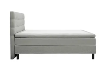 HVILA Classic Komplett Sängpaket 160x200 cm Kontinentalsäng med rutad sänggavel - Grå / Teddy - Möbler - Sovrum - Sängar - Komplett Sängpaket