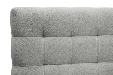 HVILA Classic Komplett Sängpaket 160x200 cm Kontinentalsäng med rutad sänggavel - Grå / Teddy - Möbler - Sovrum - Sängar - Komplett Sängpaket