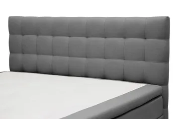 HVILA Classic Komplett Sängpaket 160x200 cm Kontinentalsäng med rutad sänggavel - Grå - Möbler - Sovrum - Sängar - Komplett Sängpaket