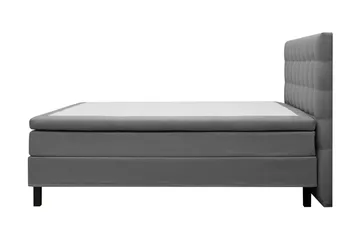 HVILA Classic Komplett Sängpaket 160x200 cm Kontinentalsäng med rutad sänggavel - Grå - Möbler - Sovrum - Sängar - Komplett Sängpaket