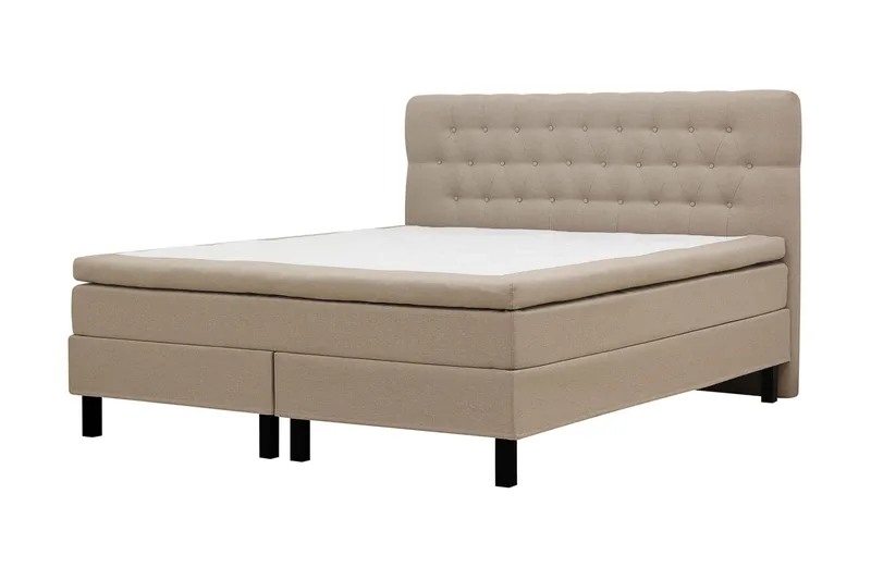 HVILA Classic Komplett Sängpaket 180x200 cm Kontinentalsäng med diamant sänggavel - Beige - Möbler - Sovrum - Sängar - Kontinentalsängar