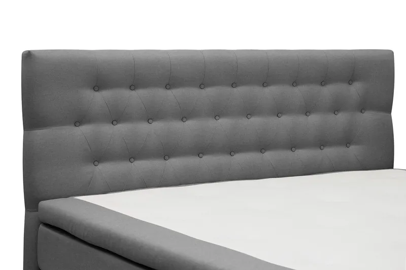 HVILA Classic Komplett Sängpaket 180x200 cm Kontinentalsäng med diamant sänggavel - Grå - Möbler - Sovrum - Sängar - Kontinentalsängar