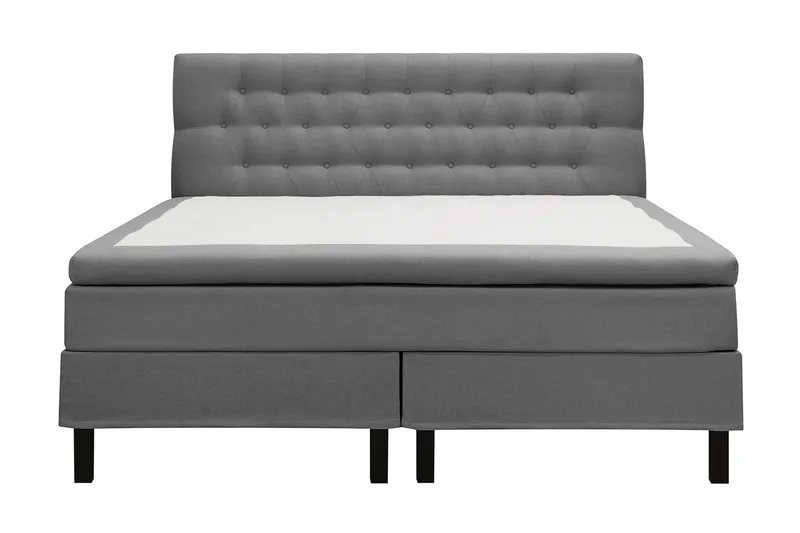 HVILA Classic Komplett Sängpaket 180x200 cm Kontinentalsäng med diamant sänggavel - Grå - Möbler - Sovrum - Sängar - Kontinentalsängar