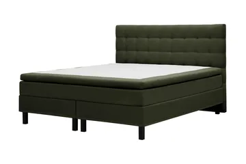 HVILA Classic Komplett Sängpaket 180x200 cm Kontinentalsäng med rutad sänggavel - Grön - Möbler - Sovrum - Sängar - Komplett Sängpaket
