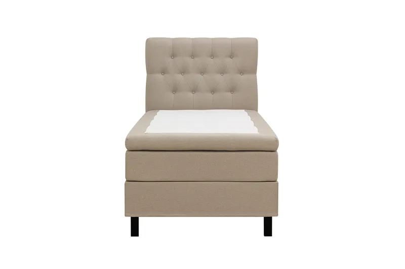 HVILA Classic Komplett Sängpaket 90x200 cm Kontinentalsäng med diamant sänggavel, Beige