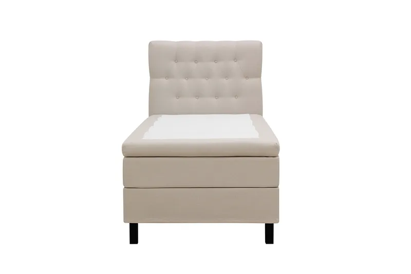 HVILA Classic Komplett Sängpaket 90x200 cm Kontinentalsäng med diamant sänggavel, Beige